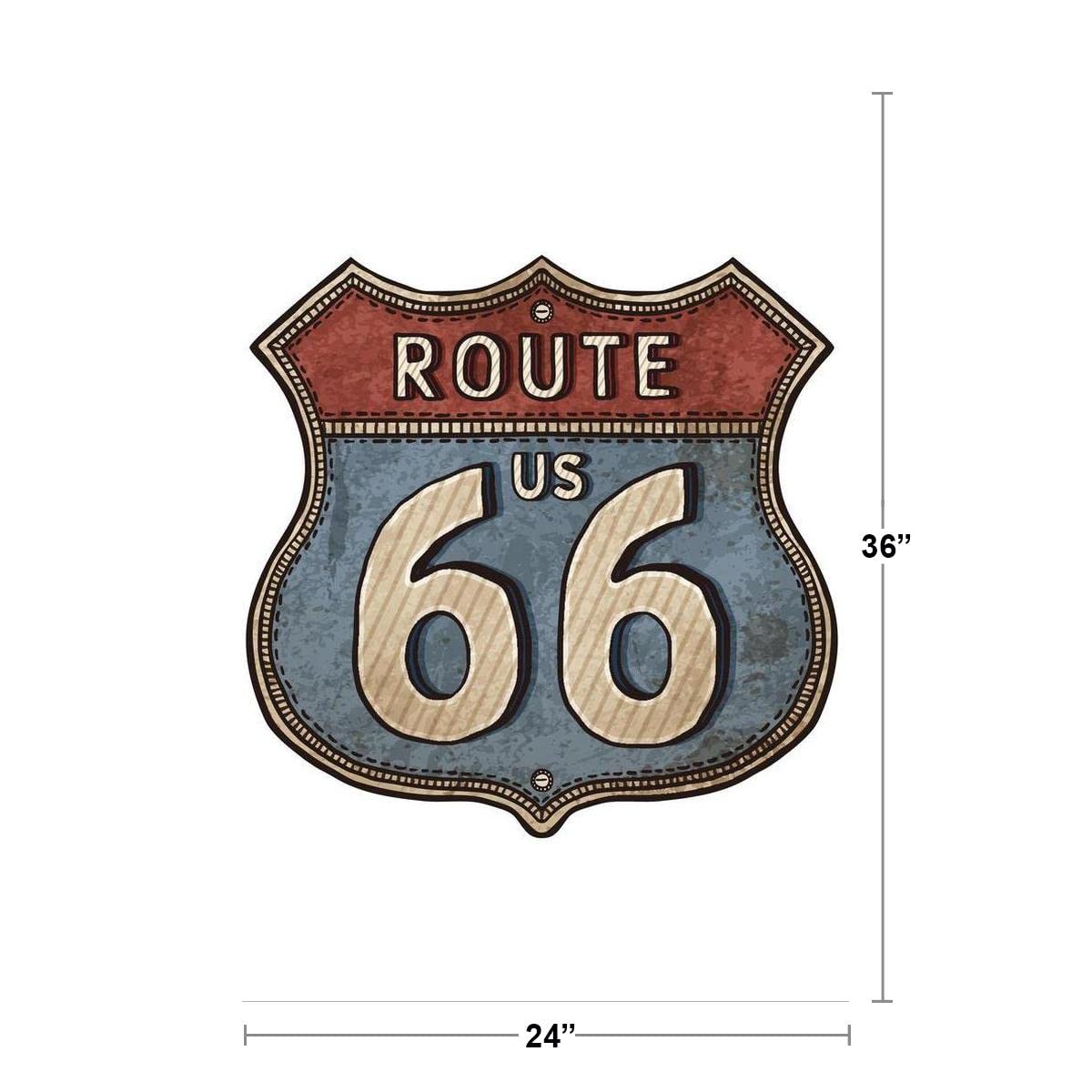 Amazon.co.jp: ポスターFoundryヴィンテージルート66 Road Sign